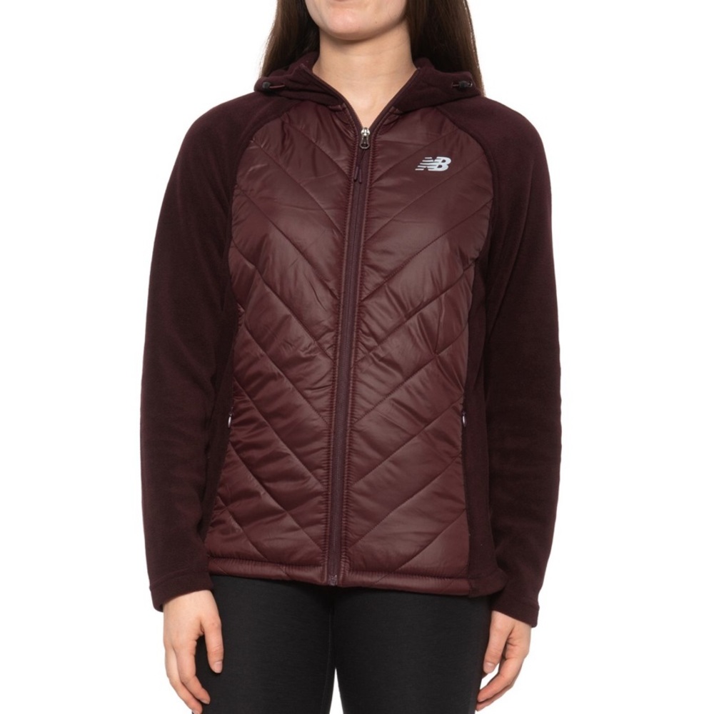 🆕 New Balance Polar Quilt Fleece deep red ☔️water resistant